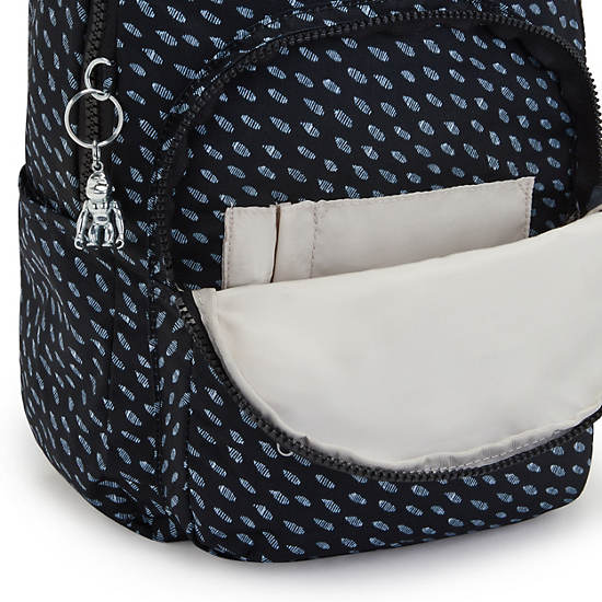 Kipling Seoul Small Printed Tablet Ryggsäck Blå Vita | SE 1351NW